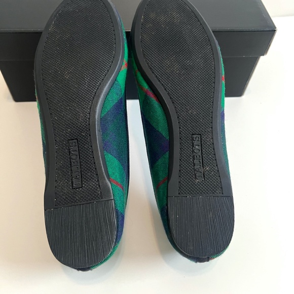 Talbots Green/Blue/Red Plaid Ballet Flats - Size 7.5M - Excellent Condition - Picture 10 of 11